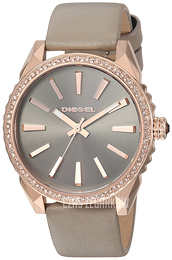 Diesel Analog Szary/Skóra Ø38 mm DZ5563