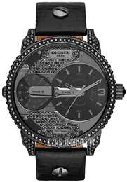 Diesel Mini Daddy Szary/Skóra Ø46 mm DZ7328