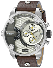 Diesel Analog Srebrny/Skóra Ø51 mm DZ7335