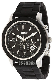 DKNY Chronograph Czarny/Plastik Ø44 mm NY1493