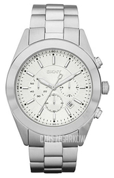 DKNY Chronograph Biały/Stal Ø46 mm NY1506