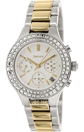 DKNY Crystal Biały/Stal Ø38 mm NY2260