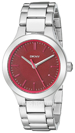 DKNY Dress Czerwony/Stal Ø38 mm NY2387