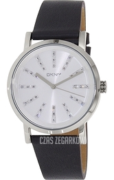 DKNY Dress Srebrny/Skóra Ø38 mm NY2421