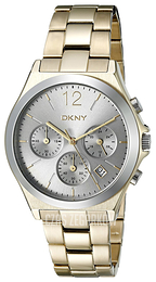 DKNY Chronograph Srebrny/Stal w odcieniu złota Ø37 mm NY2452