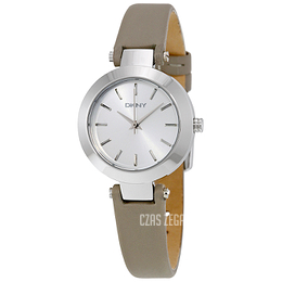 DKNY Dress Srebrny/Skóra Ø28 mm NY2456