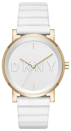 DKNY Dress Biały/Skóra Ø34 mm NY2632