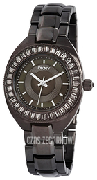 DKNY Czarny/Stal Ø36 mm NY4334