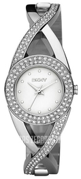 DKNY Crossover Biały/Stal Ø24 mm NY4716