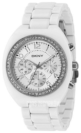 DKNY Biały/Plastik Ø42 mm NY4782