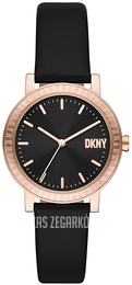 DKNY Soho D Czarny/Skóra Ø34 mm NY6618