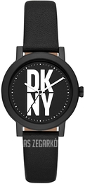 DKNY Soho D Czarny/Skóra Ø34 mm NY6619