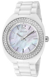 DKNY Biały/Plastik Ø42 mm NY8095