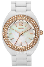 DKNY Plastic Biały/Plastik NY8096