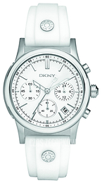 DKNY Chronograph Biały/Guma Ø38 mm NY8170