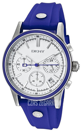 DKNY Chronograph Biały/Guma Ø38 mm NY8173