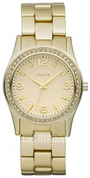 DKNY Glitz Żółte złoto/Stal w odcieniu złota Ø36 mm NY8308