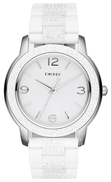 DKNY Glitz Biały/Plastik Ø40 mm NY8423