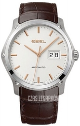 Ebel Classic Hexagon Srebrny/Skóra Ø41 mm 1216009