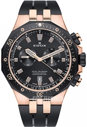 Edox Delfin Czarny/Guma Ø43 mm 10109-357RNCA-NIRG