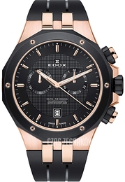 Edox Delfin Czarny/Guma Ø43 mm 10110-357RNCA-NIR