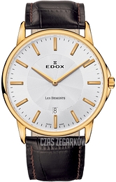 Edox Les Bemonts Biały/Skóra Ø40 mm 56001-37J-AID