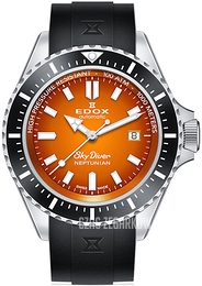 Edox Skydiver Pomarańczowy/Guma Ø44 mm 80120-3NCA-ODN