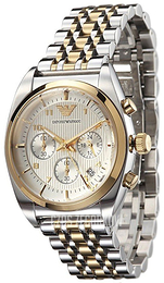 Emporio Armani Classic Srebrny/Stal w odcieniu złota Ø42 mm AR0396