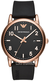 Emporio Armani Dress Czarny/Guma Ø43 mm AR11097
