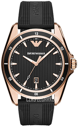 Emporio Armani Dress Czarny/Guma Ø44 mm AR11101