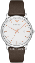 Emporio Armani Dress Biały/Skóra Ø43 mm AR11103