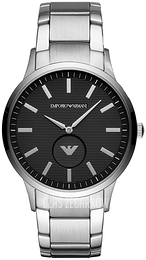 Emporio Armani Dress Czarny/Stal Ø53 mm AR11118