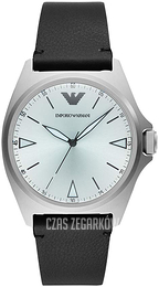 Emporio Armani Nicola Srebrny/Skóra Ø40 mm AR11308
