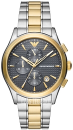 Emporio Armani Paolo Czarny/Pozlacana Ø42 mm AR11527