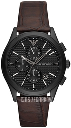 Emporio Armani Paolo Czarny/Skóra Ø42 mm AR11549