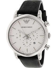 Emporio Armani Classic Srebrny/Skóra Ø46 mm AR1807