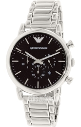 Emporio Armani Dress Czarny/Stal Ø46 mm AR1894