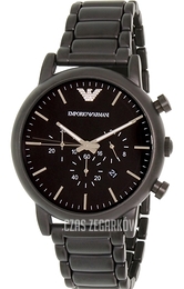 Emporio Armani Dress Czarny/Stal Ø46 mm AR1895