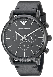 Emporio Armani Dress Czarny/Skóra Ø46 mm AR1918