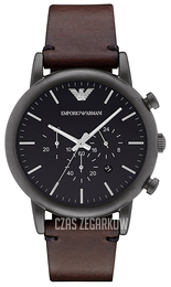 Emporio Armani Dress Czarny/Skóra Ø46 mm AR1919
