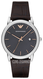 Emporio Armani Dress Szary/Skóra Ø43 mm AR1996