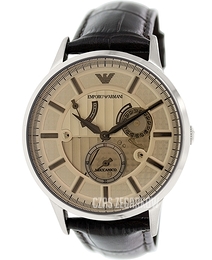 Emporio Armani Meccanico Brązowy/Skóra Ø43 mm AR4660