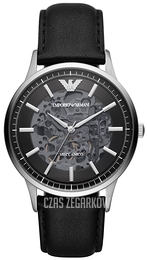 Emporio Armani Renato Czarny/Skóra Ø43 mm AR60038