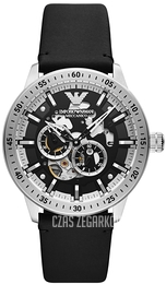 Emporio Armani Mario Czarny/Skóra Ø43 mm AR60051
