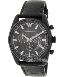 Emporio Armani Sportivo Czarny/Skóra Ø42 mm AR6035