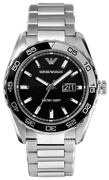 Emporio Armani Sportivo Czarny/Stal Ø46 mm AR6047