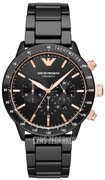 Emporio Armani Mario Czarny/Czeramiczna Ø43 mm AR70002