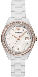 Emporio Armani Leo Biały/Stal Ø36 mm AR70007