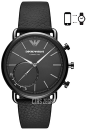 Emporio Armani Connected Czarny/Skóra Ø43 mm ART3030