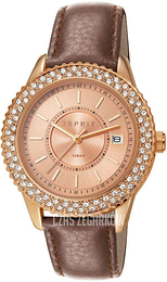 Esprit Różowe złoto/Skóra Ø36 mm ES106212013